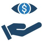 cost transparency icon line illustration vector